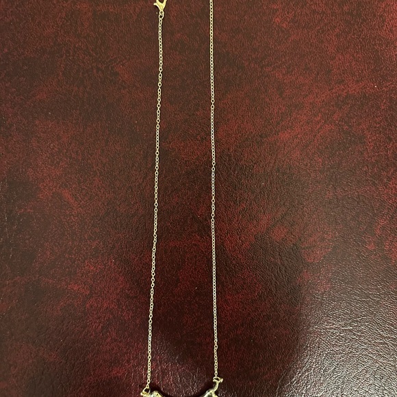 Dachshund Dog Necklace Gold Tone NWOT - Picture 3 of 4